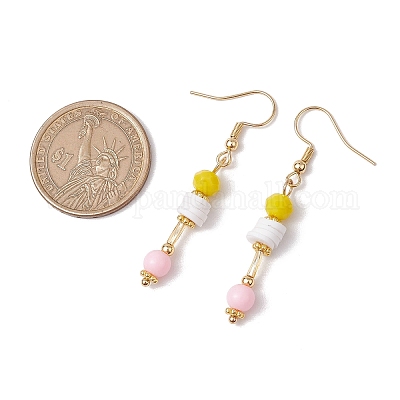 Серьги-подвески из акрила и полимерной глины EJEW-JE06281-1