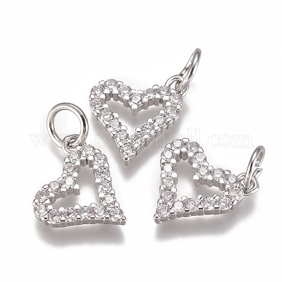 Латунные микро проложить кубического циркония подвески ZIRC-F111-19P-1