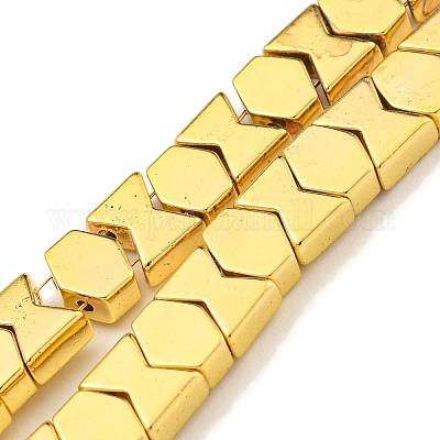 Гальванические нити из синтетических немагнитных гематитовых бусин G-C136-A01-03-1