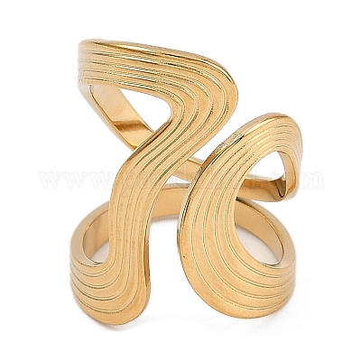 Кольца из нержавеющей стали 304 для женщин RJEW-A049-02B-G-1