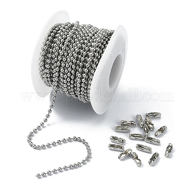 20 Catene A Sfere Per Gioielli Fai Da Te – Lega Color Argento, Lunghezza 15 Cm, Ideali Per Scrapbooking