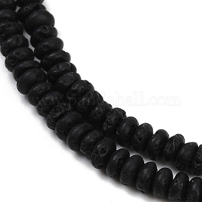 Бусы из натуральной лавы G-B135-C02-01-1