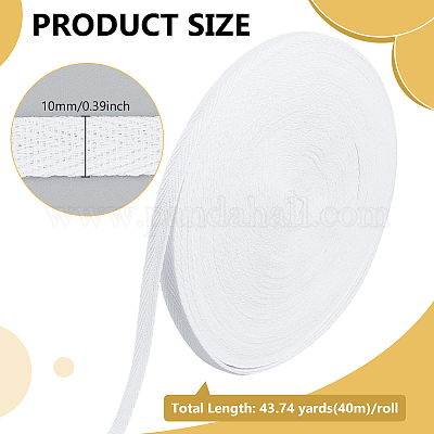 40м поликоттоновая лента с узором «елочка» OCOR-WH0003-076A-02-1