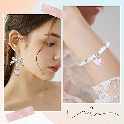 Набор для самостоятельного изготовления подвески в виде купола в форме сердца DIY-SC0023-02-1