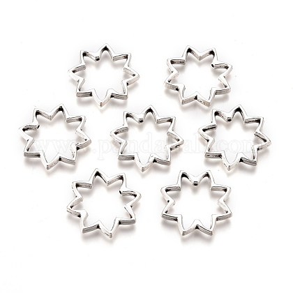 チベットスタイル合金ビーズフレーム 鉛フリー カドミウムフリー 花 アンティークシルバー 5x22x2 5mm 穴 0 9mmの通販 Jp Pandahall Com