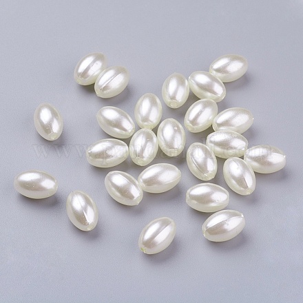 Perles d'imitation perles en plastique ABS MACR-G007-1-1