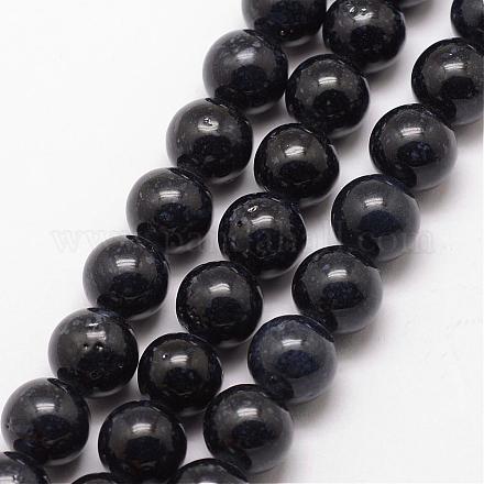 Dyed Fossil Beads G-SR14MM-FS15-1