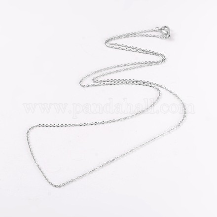 Colliers avec chaîne de câble en 304 acier inoxydable NJEW-JN01526-03-1