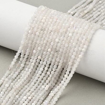 Натуральный лунный камень бисер нитей G-C201-B06-3mm-1