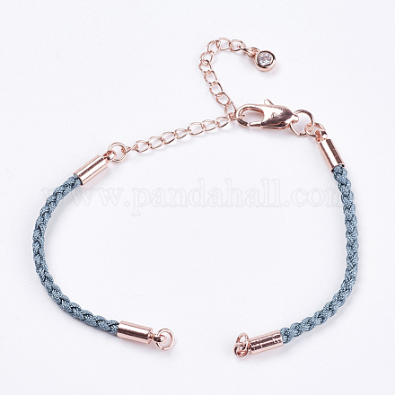 Création de bracelet en cordon de coton tressé MAK-I006-04RG-1