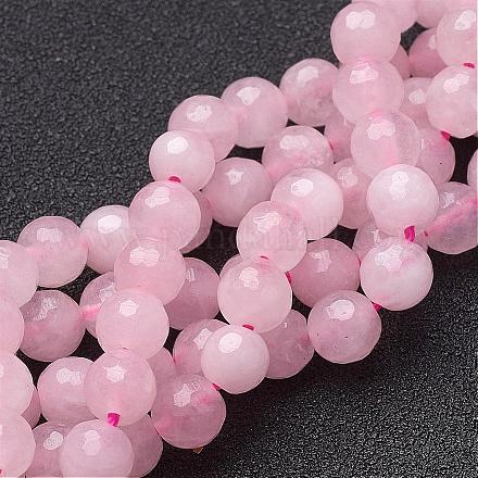 Natural Rose Quartz Beads Strands G-G099-F6mm-15-1