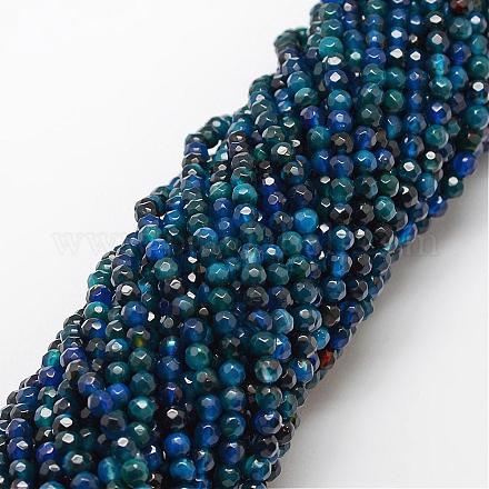 Natural Striped Agate/Banded Agate Bead Strands G-G882-4mm-D01-1