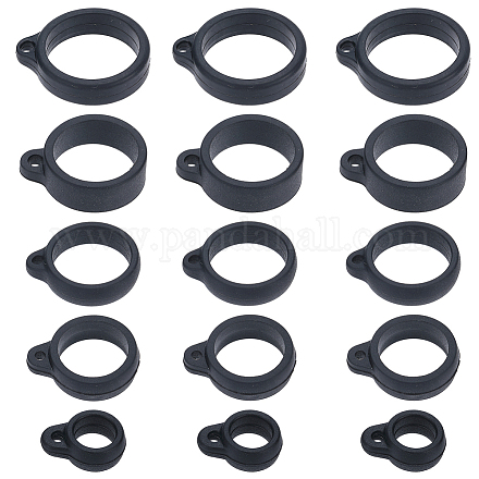 60шт. 5-х стильный силиконовый кулон SIL-GF0001-29-1