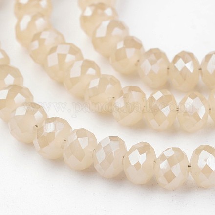 Electroplate Glass Beads Strands EGLA-P018-6mm-PL-A05-1