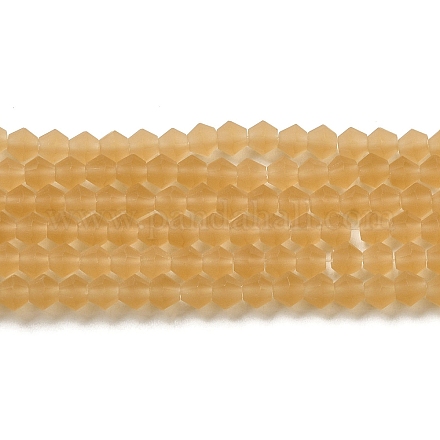 Имитировать нити бус из матового стекла из австрийского хрусталя GLAA-F029-TM4mm-B18-1