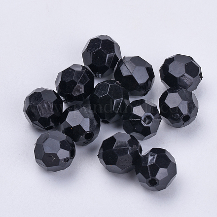Perles en acrylique transparente TACR-Q257-14mm-V72-1