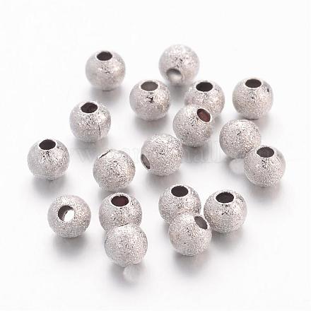 Perles en laiton texturées EC247-1