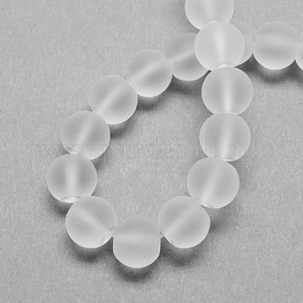 Chapelets de perles en verre transparent X-GLAA-S031-14mm-13-1