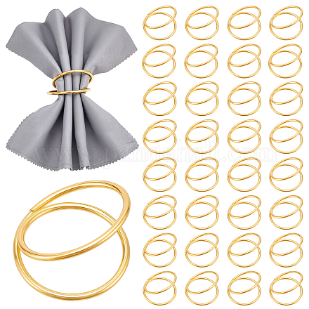40 шт. Кольца для салфеток из сплава&nbsp;AJEW-PB0001-04-1