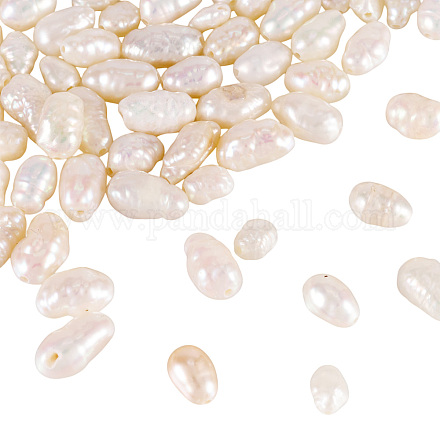 60 шт. 3 вида бусин из натурального культивированного пресноводного жемчуга PEAR-TA0001-15-1