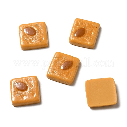 Кабошоны из непрозрачного печенья из смолы RESI-WH0035-41D-1