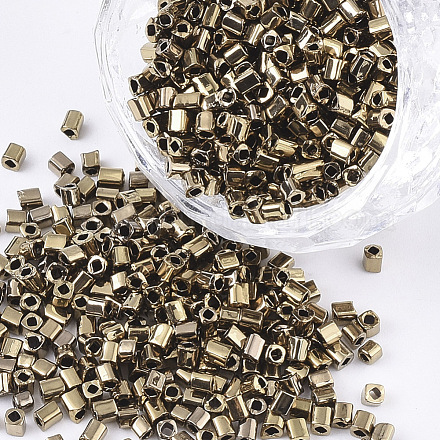 Electroplate 12/0 Glass Seed Beads SEED-S027-02A-04-1