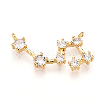 Латунные микро проложить кубического циркония подвески KK-N261-120K-G-1