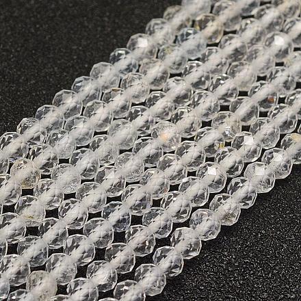 Fili di perle di topazio bianco naturale G-F509-19-4mm-1