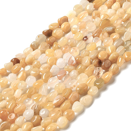 Natürliche gelbe Aventurin Perlen Stränge G-I351-A02-1