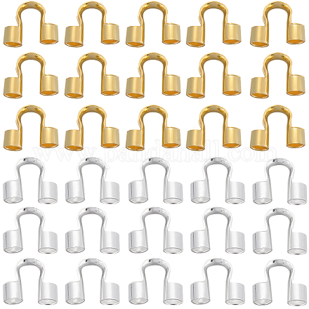 600 шт. Защитные ограждения из латунной проволоки 2 цветов KK-SP0001-96-1