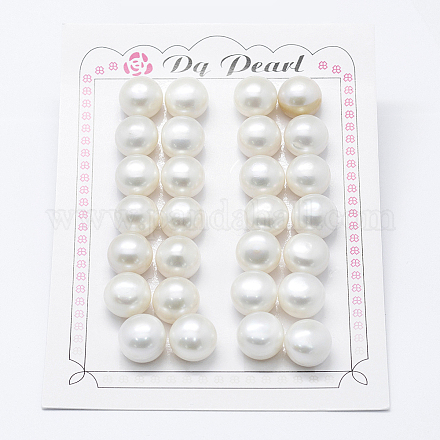 Perlas naturales abalorios de agua dulce cultivadas PEAR-P056-045-01-1