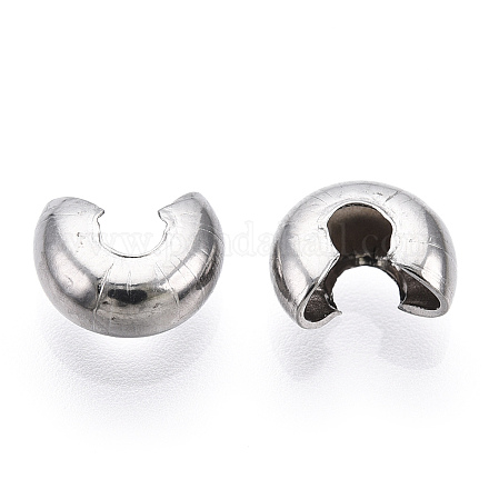 Caches perles à écraser en 304 acier inoxydable STAS-S117-011D-1