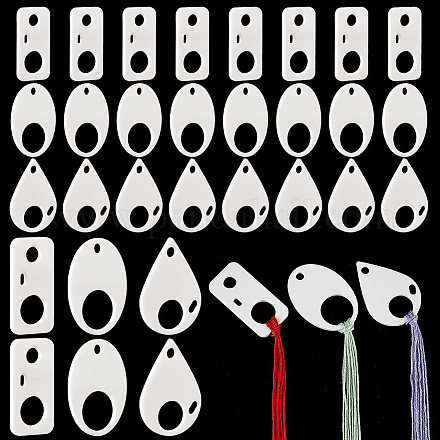 PH PandaHall 30PCS Acrylic Embroidery Floss Drop, 3 Style Black Acrylic  Thread Drops Floss Bobbins Cross Stitch Thread Bobbins Floss Chips for DIY