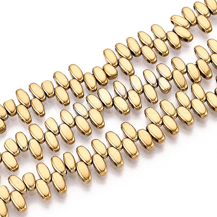 Гальванические нити из синтетических немагнитных гематитовых бусин G-T139-65B-1