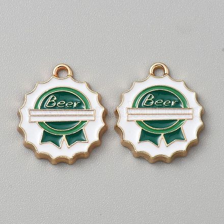 Подвески из эмалевого сплава октоберфест ENAM-CJC0015-20E-1