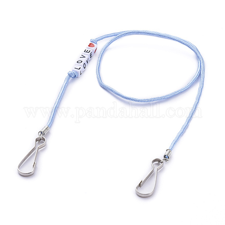 Cordes en polyester et élasthanne chaînes de lunettes AJEW-EH00058-06-1