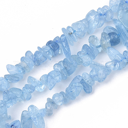 Natürliche Aquamarin Perlen Stränge X-G-S363-019-1