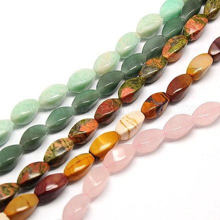 Natural & Synthetic Gemstone Beads Strands G-L243-M-1
