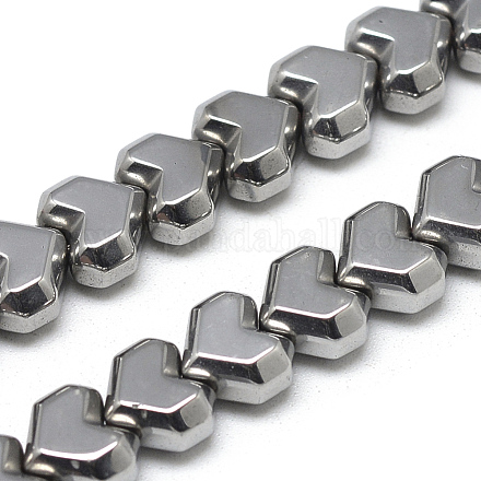 Electroplate Non-magnetic Synthetic Hematite Beads Strands G-T057-10H-1