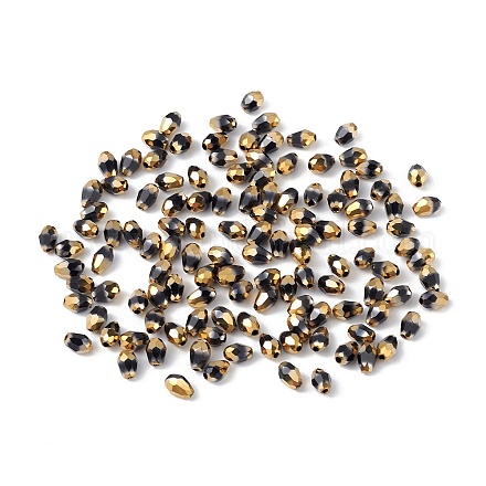 Electroplate Glass Beads DGLA-C001-01B-1