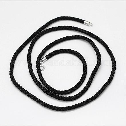 Indian Cotton Fiber Cord Necklace Making MAK-A014-005C-1