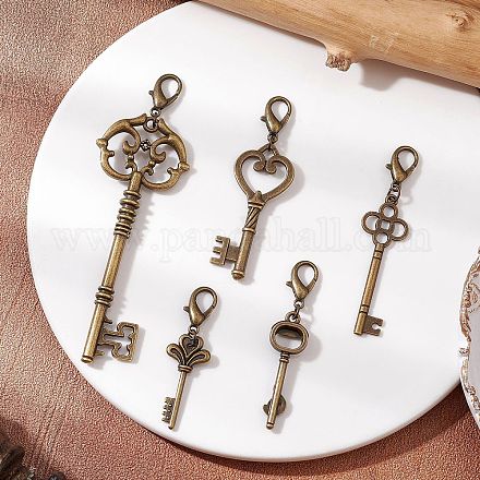 Сплав брелки подвески украшения HJEW-JM03114-1