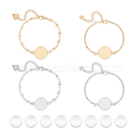 Набор для самостоятельного изготовления купольного браслета DIY-UN0005-68-1