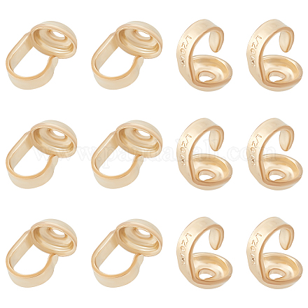 12 шт. латунные наконечники для бусин KK-BC0013-41-1