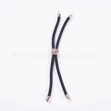 Nylon Twisted Cord Armband machen MAK-F018-04RG-RS-1