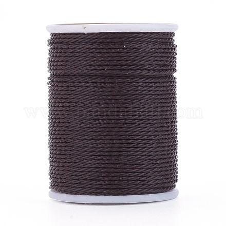 Round Waxed Polyester Cord YC-G006-01-1.0mm-22-1