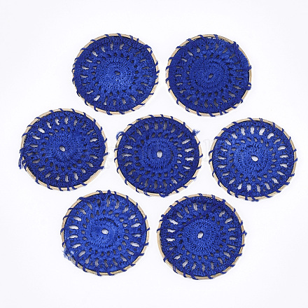 Décorations de pendentif tissées en polycoton (polyester coton) FIND-Q078-11B-1