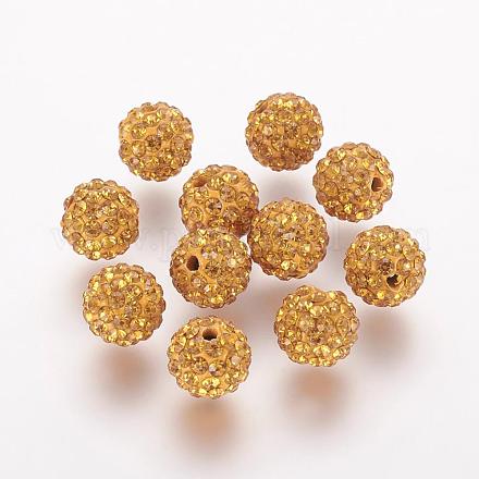 Perles de strass en argile polymère RB-K050-10mm-C09-1