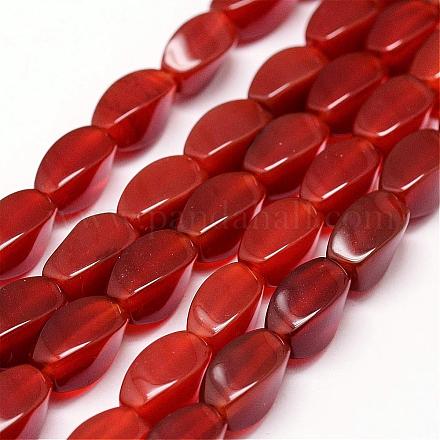 Chapelets de perles en cornaline naturelle G-N0176-02-6x12mm-1