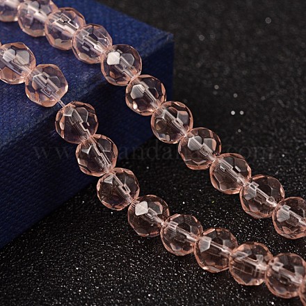 Chapelets de perles en verre GF6mmC40-1